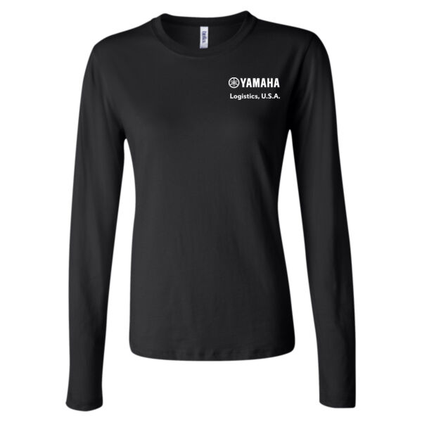 Bella & Canvas Women's Jersey Long Sleeve Tee - Printed Logo Thumbnail