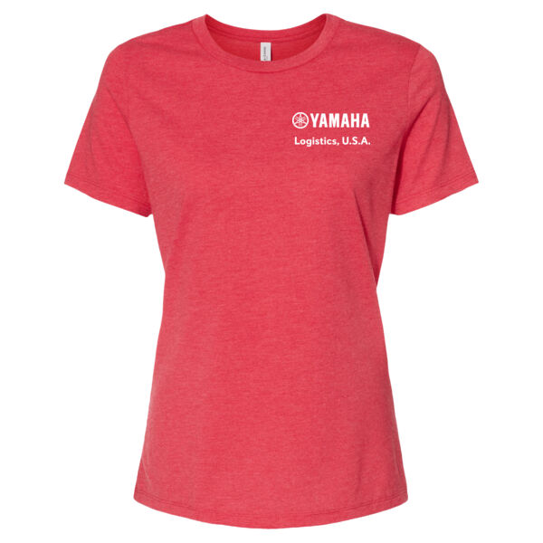 Bella & Canvas Women's Relaxed Fit Heather CVC Tee - Printed Logo Thumbnail