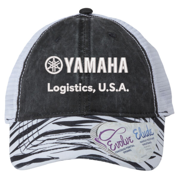 Infinity Her Women's Animal Print Mesh Back Cap - Embroidered Logo Thumbnail