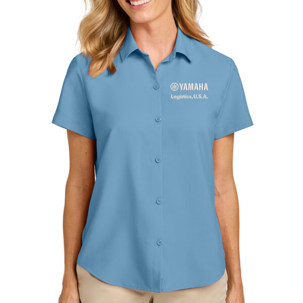 Port Authority Women's Short Sleeve UV Dockside Shirt - Embroidered Logo Thumbnail